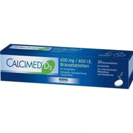 CALCIMED D3 600 mg / 400, cest-à-dire les comprimés de cavalier, 20 pc