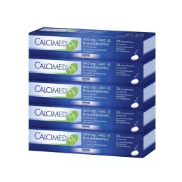 CALCIMED D3 600 mg/400 I.E. comprimés effervescents, 100 pcs