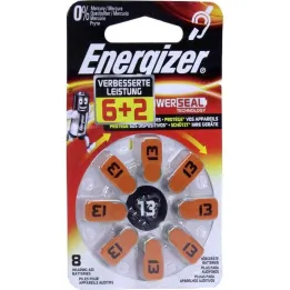 Pile pour appareil auditif Energizer 13, 8 pc