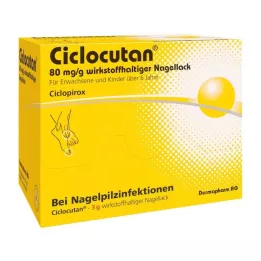 CICLOCUTAN Vernis à ongles actif 80 mg/g, 3 g