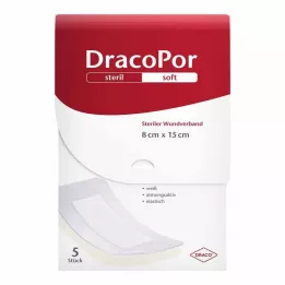 DRACOPOR Pansement stérile 8x15 cm, 5 pièces