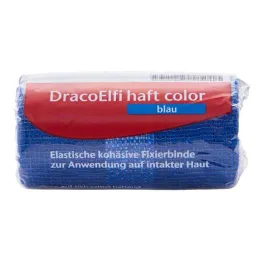 Dracoelfi haft bandage de fixation de couleur 4mx6cm bleu, 1 pc