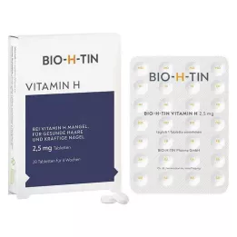 BIO-H-TIN Comprimés de vitamine H 2,5 mg pour 4 semaines, 28 pcs