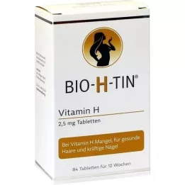 BIO-H-TIN Vitamine H 2,5 mg pour 12 semaines comprimés, 84 pc