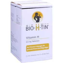 BIO-H-TIN Vitamine H 2,5 mg pour 2x12 semaines Tab., 2x84 pc