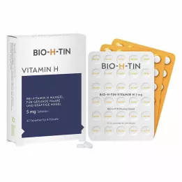 BIO-H-TIN Comprimés de vitamine H 5 mg pour 6 mois, 90 pcs