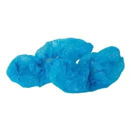 Couvre-chaussures jetables en plastique, bleus, 10 pièces