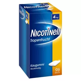 NICOTINELL Chewing-gum aux fruits tropicaux 4 mg, 96 pcs