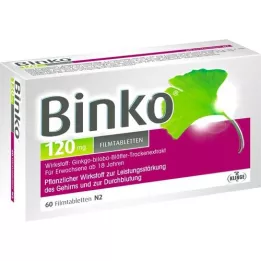 BINKO 120 mg de comprimés de films, 60 pc