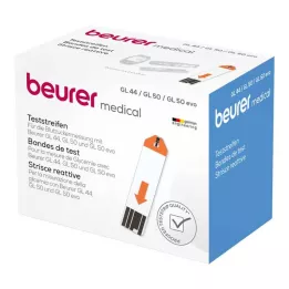 BEURER Bandelettes de test de glycémie GL44/GL50, 100 pièces