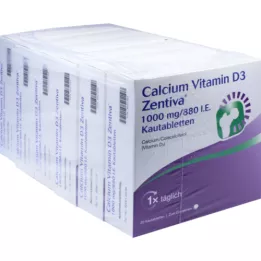 Calcium Vitamine D3 ZENTIVA 1000 mg / 880 I.E. Comprimés à croquer, 120 pc