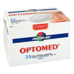 Compresses oculaires stériles auto-adhésives Optomed, 25 unités