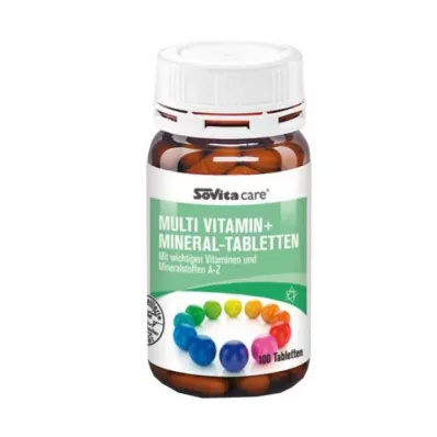SOVITA CARE Comprimés multivitaminés et minéraux, 100 pcs