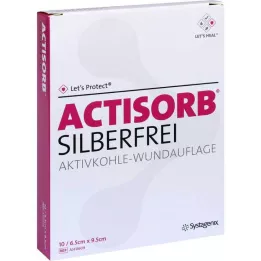 ACTISORB SILBERFREI Charbon actif 6,5x9,5 cm, 10 pièces