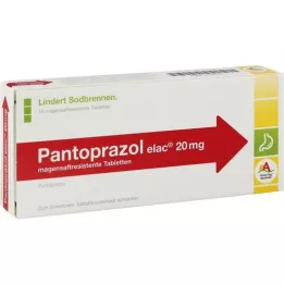 PANTOPRAZOL 20 mg elac comprimés de suc gastrique, 14 pc