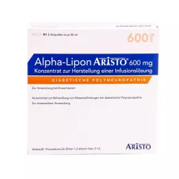 ALPHA LIPON Aristo 600 mg solution à diluer pour perfusion, 5x24 ml
