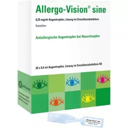 ALLERGO-VISION Sine 0,25 mg / ml AT dans le champ