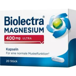 BIOLECTRA Magnésium 400 mg Ultra Capsules, 20 pc