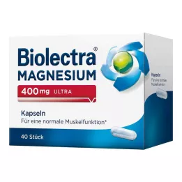 BIOLECTRA Gélules ultra de magnésium 400 mg, 40 pcs
