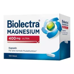 BIOLECTRA Gélules ultra de magnésium 400 mg, 100 pcs