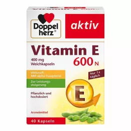 DOPPELHERZ Vitamine E 600 N capsules douces, 40 pc