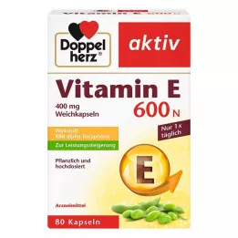 DOPPELHERZ Capsules molles de vitamine E 600 N, 80 pcs