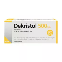DEKRISTOL Comprimés de 500 UI, 50 pièces