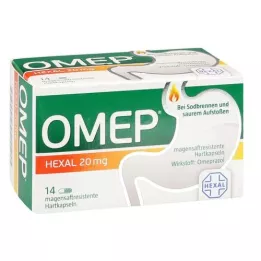 OMEP HEXAL 20 mg de capsules dures résistantes gastriques, 14 pc