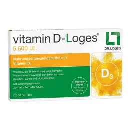 VITAMIN D-LOGES Comprimés à croquer à dose hebdomadaire de 5 600 UI, 30 unités