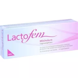 LACTOFEM Suppositories vaginaux en acide lactique, 14 pc