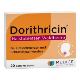 DORITHRICIN Pastilles pour la gorge aux baies sauvages, 20 pcs