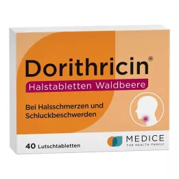DORITHRICIN Pastilles pour la gorge aux baies sauvages, 40 pcs