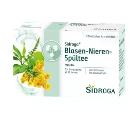 SIDROGA Sachets-filtres à thé pour rinçage de la vessie et des reins, 20 x 2,0 g