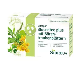 SIDROGA Tisane pour vessie avec feuilles de busserole, 20X2,0 g