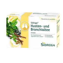 SIDROGA Sachets filtres pour thé contre la toux et les bronches, 20 x 2,0 g