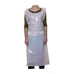SCHÜRZE Une fois PE blanc 140 cm un peu, 10 pc