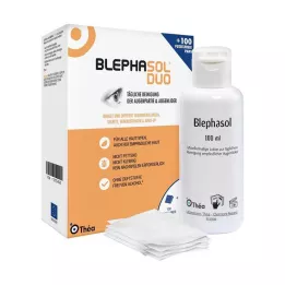 Blephasol Duo 100 ml lotion + 100 coussinets de nettoyage, 1 p
