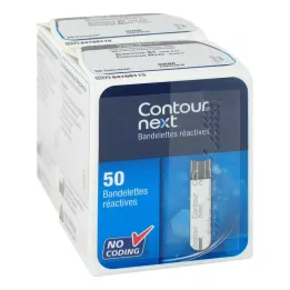 CONTOUR Bandelettes de test pour capteurs Next Sensors, 100 pièces
