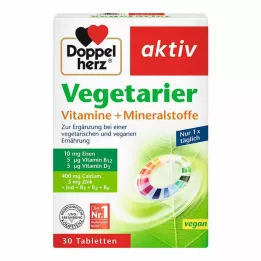 DOPPELHERZ Vitamines et minéraux actifs végétariens, 30 pcs