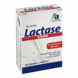 LACTASE 3 500 FCC comprimés dans un distributeur à clic, 100 pièces