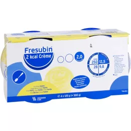FRESUBIN Crème à la vanille 2 kcal dans une tasse, 4X125 g