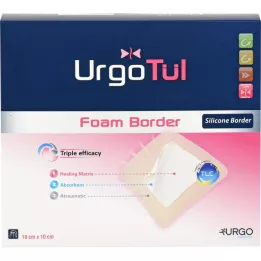 URGOTÜL Border en mousse 10x10 cm Bandage, 10 pc