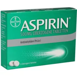 ASPIRIN 500 mg comprimés couverts, 8 pc