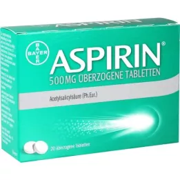 Aspirin 500 mg comprimés plaqués, 20 pc
