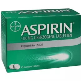 ASPIRIN 500 mg comprimés couverts, 40 pc