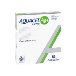 Aquacel Ag + Compresses supplémentaires 10x10 cm, 10 pc