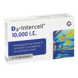 Gélules de D3-INTERCELL 10 000 UI, 30 unités