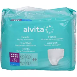 ALVITA Pantalon dincontinence grand, 14 pc