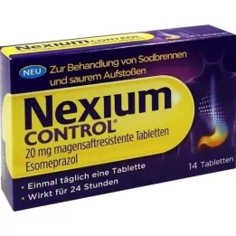 NEXIUM Contrôle des comprimés résistants gastriques de 20 mg, 14 pc
