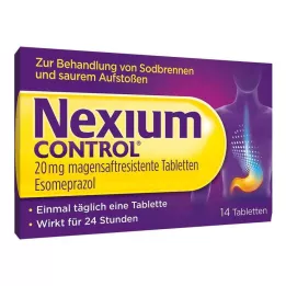 NEXIUM Comprimés gastro-résistants de contrôle 20 mg, 14 pcs